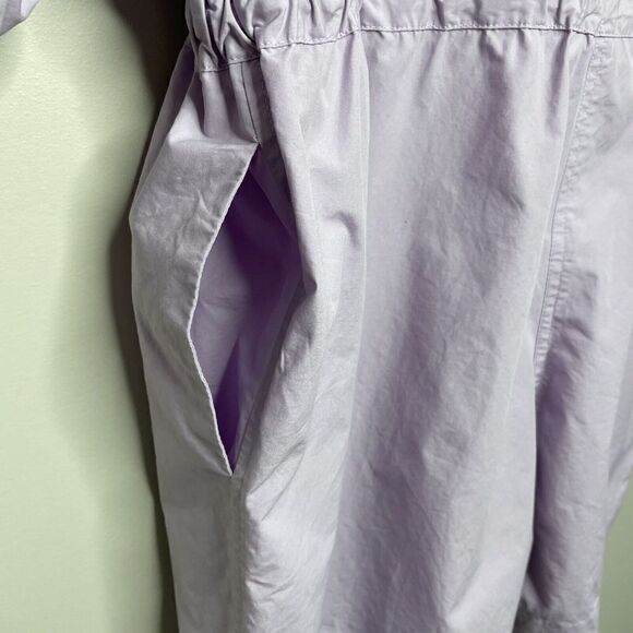 AKNVAS Womens Ketevan Romper Small S Purple Cotton USA Long-Sleeve Tie-Waist - Picture 12 of 15